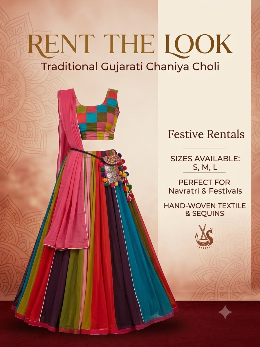 Sample 2, traditional Gujarati Chaniya Choli from Rent The Look